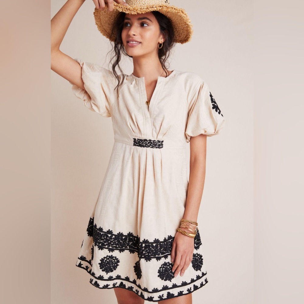 Orla Embroidered Mini Dress